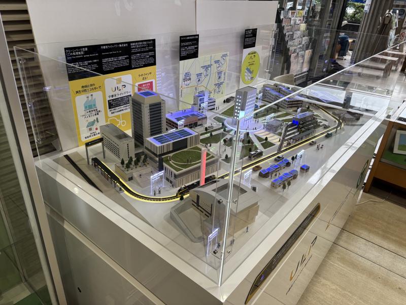 ライトライン展示のようす